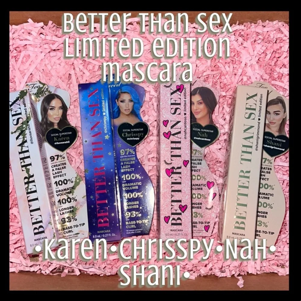 🆕💙 TOO FACED: “Chrisspy” Better Than Sex Mascara